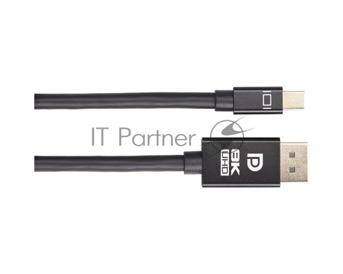 Кабель 1.4V Mini DisplayPort M <--> Display Port M 1,8м  4K@120HZ 8K@60HZ Telecom (TA683M-1.8M)