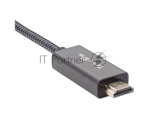 Кабель DisplayPort M-> HDMI M 4K@60Hz 1.8m Telecom,оплетка (TA561M-1.8M)