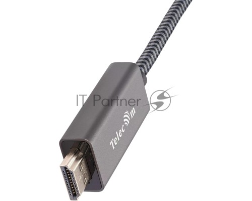 Кабель DisplayPort M-> HDMI M 4K@60Hz 1.8m Telecom,оплетка (TA561M-1.8M)