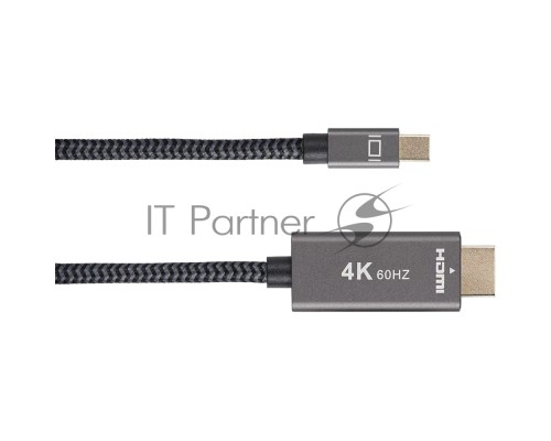Кабель miniDisplayPort M-> HDMI M 4K@60Hz 1.8m Telecom,оплетка (TA562M-1.8M)