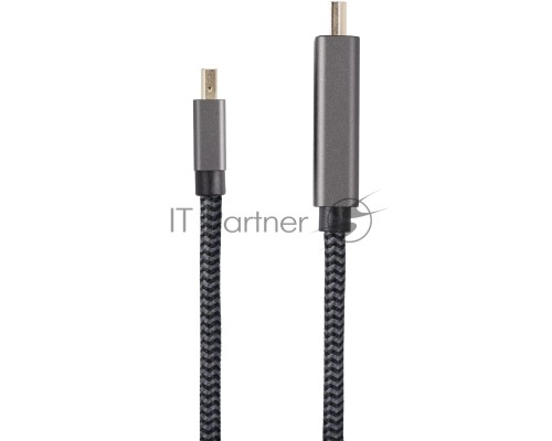 Кабель miniDisplayPort M-> HDMI M 4K@60Hz 1.8m Telecom,оплетка (TA562M-1.8M)