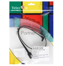 Кабель SATA M --SATA M 3.0V 7 pin  угловой разъем Telecom  0.5m <TUS705-0.5M>