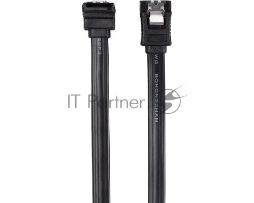 Кабель SATA M --SATA M 3.0V 7 pin  угловой разъем Telecom  0.5m <TUS705-0.5M>