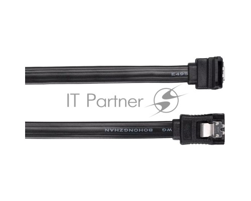 Кабель SATA M --SATA M 3.0V 7 pin  угловой разъем Telecom  0.5m <TUS705-0.5M>
