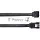 Кабель SATA M --SATA M 3.0V 7 pin  угловой разъем Telecom  0.5m <TUS705-0.5M>