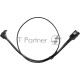 Кабель SATA M --SATA M 3.0V 7 pin  угловой разъем Telecom  0.5m <TUS705-0.5M>