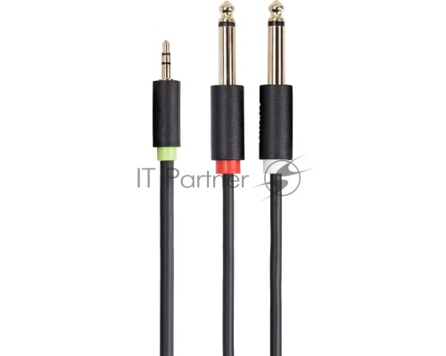 Кабель-адаптер 3.5ST(M)/2X6.35 ST(M), 1.5м, Telecom PRO <TAV6168-1.5M>