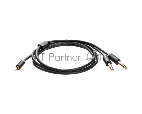 Кабель-адаптер 3.5ST(M)/2X6.35 ST(M), 1.5м, Telecom PRO <TAV6168-1.5M>