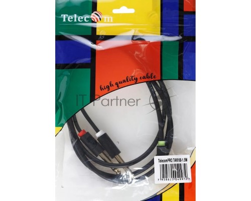 Кабель-адаптер 3.5ST(M)/2X6.35 ST(M), 1.5м, Telecom PRO <TAV6168-1.5M>
