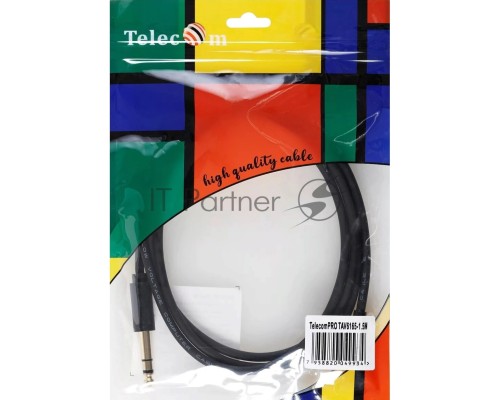 Кабель-адаптер  3.5ST(M)/6.35 ST(M), 1.5м, Telecom PRO <TAV6165-1.5M>