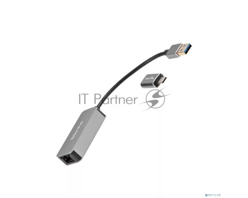 Кабель-переходник USB 3.0-->RJ-45 2.5G Ethernet, and TypeC адаптер 0.15м Telecom <TU325M>