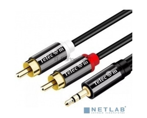 Кабель соединит 3.5 Jack (M) - 2xRCA (M), 3м Telecom PRO <TAV7183M-3M>