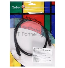 Оптический кабель (Toslink)-M -- >(Toslink)-M ,1m, Telecom <TOC2022-1M>