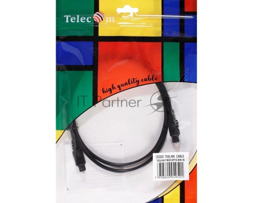 Оптический кабель (Toslink)-M -- >(Toslink)-M ,1m, Telecom <TOC2022-1M>
