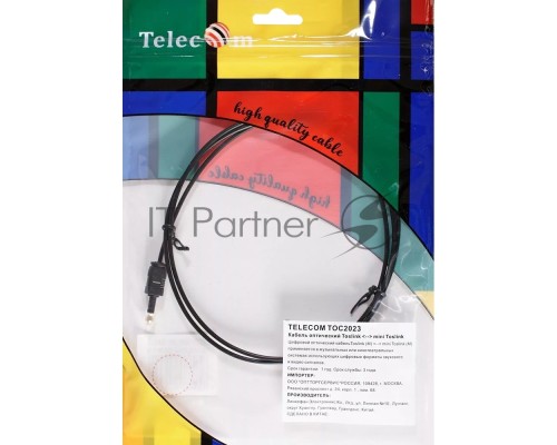 Оптический кабель (Toslink)-M -- >(Toslink)-miniM ,1m, Telecom <TOC2023-1M>