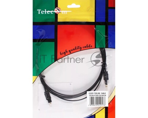 Оптический кабель (Toslink)-M -- >(Toslink)-miniM ,2m, Telecom <TOC2023-2M>