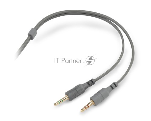 Наушники с микрофоном Oklick/Оклик HS-L600 серый 1.8м мониторные оголовье (1532023)