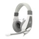 Наушники с микрофоном Oklick/Оклик HS-L600 серый 1.8м мониторные оголовье (1532023)