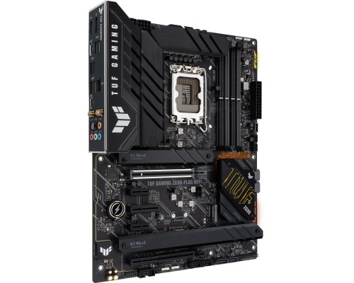 Материнская плата ASUS TUF GAMING Z690-PLUS WIFI, LGA1700, Z690, 4*DDR5, DP+HDMI, CrossFireX, SATA3 + RAID, Audio, Gb LAN, USB 3.2*8, USB 2.0*2, COM*1 header (w/o cable), ATX; 90MB18V0-M0EAY0