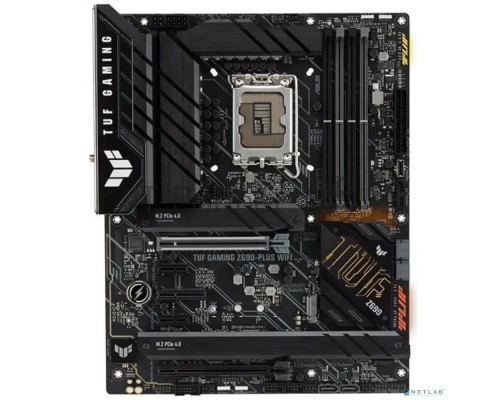 Материнская плата ASUS TUF GAMING Z690-PLUS WIFI, LGA1700, Z690, 4*DDR5, DP+HDMI, CrossFireX, SATA3 + RAID, Audio, Gb LAN, USB 3.2*8, USB 2.0*2, COM*1 header (w/o cable), ATX; 90MB18V0-M0EAY0