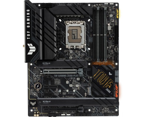 Материнская плата ASUS TUF GAMING Z690-PLUS WIFI, LGA1700, Z690, 4*DDR5, DP+HDMI, CrossFireX, SATA3 + RAID, Audio, Gb LAN, USB 3.2*8, USB 2.0*2, COM*1 header (w/o cable), ATX; 90MB18V0-M0EAY0