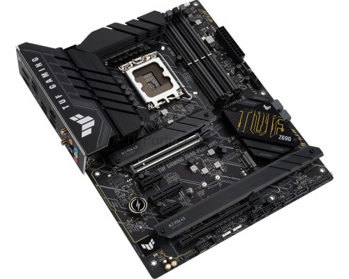 Материнская плата ASUS TUF GAMING Z690-PLUS WIFI, LGA1700, Z690, 4*DDR5, DP+HDMI, CrossFireX, SATA3 + RAID, Audio, Gb LAN, USB 3.2*8, USB 2.0*2, COM*1 header (w/o cable), ATX; 90MB18V0-M0EAY0