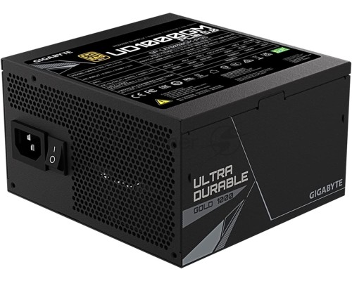 Блок питания Gigabyte ATX 1000W GP-UD1000GM PG5 80+ gold (24+4+4pin) APFC 120mm fan 8xSATA Cab Manag RTL