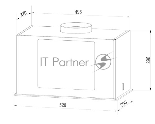 Вытяжка Weissgauff Quadra 606 Black
