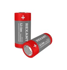 Rexant (30-2036) Аккумулятор Li-ion (литий-ион) 16340, 3,7В, 700мАч, без платы защиты, 4 шт, пластиковая упаковка 
