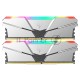 Оперативная память DDR4 Netac Shadow RGB 16GB (2x8GB) 3600MHz CL18 1.35V / NTSRD4P36DP-16SC / Silver / with radiator