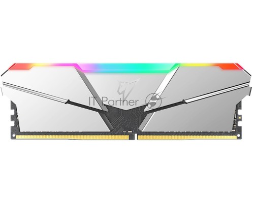 Оперативная память DDR4 Netac Shadow RGB 16GB (2x8GB) 3600MHz CL18 1.35V / NTSRD4P36DP-16SC / Silver / with radiator