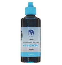 Чернила NV PRINT универсальные на водной основе NV-INK100ULC для аппаратов canon/Epson/НР/Lexmark (100 ml) Light Cyan совместимые