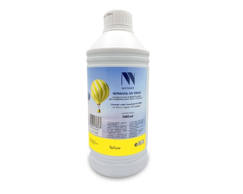 [Расходные материалы] Чернила NV PRINT универсальные на водной основе NV-INK1000UY для аппаратов canon/Epson/НР/Lexmark (1000 ml) Yellow совместимые