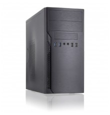 Foxline FL–628-FZ450R-U32 |FL–628-FZ450R-U32| mATX case, black, w/PSU 450W 12cm, w/2xUSB2.0, w/2xUSB3.0 w/pwr cord, w/o FAN