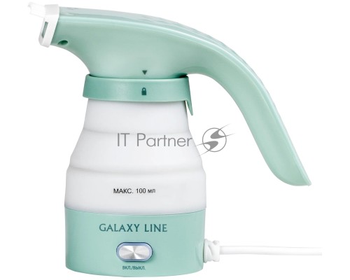 Отпариватель Galaxy Line GL 6197, бирюзовый, ручной, 700 Вт, контейнер для воды 100 мл