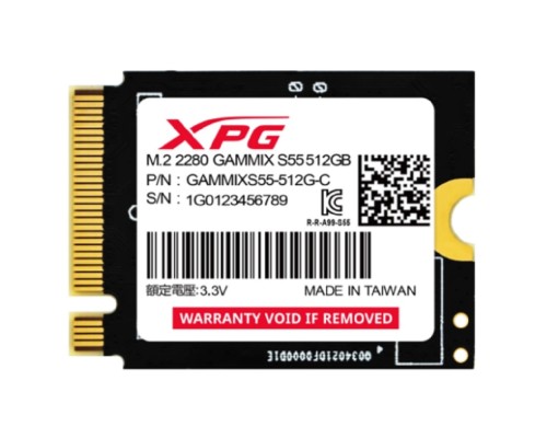 [накопитель] ADATA SSD 512GB XPG GAMMIX S55 PCIe Gen4x4 with NVMe SGAMMIXS55-512G-C