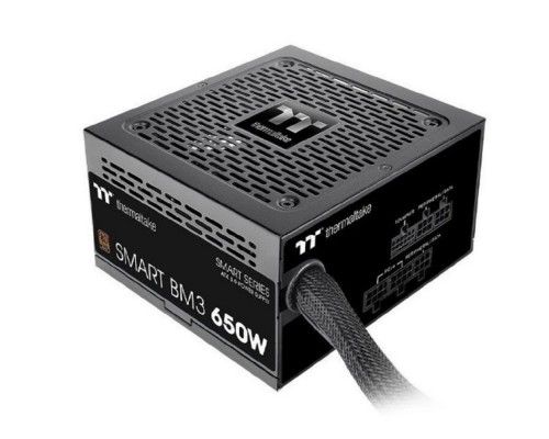 [Блок питания] Блок питания Thermaltake Smart BM3 650 /Semi Modular/Non Light/Full Range/Analog/80 Plus Bronze/EU/JP Main CAP/All Flat Cables/Gen 5