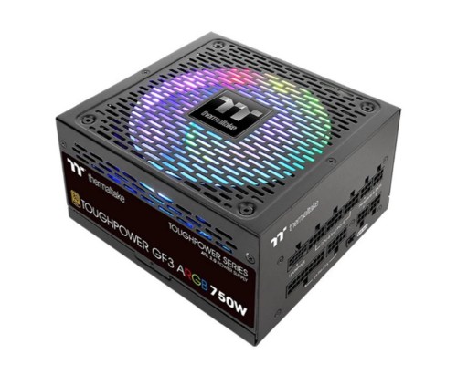 [Блок питания] Блок питания Thermaltake Toughpower GF3 ARGB 750W PS-TPD-0750F4FAGE-1 /Fully Modular/Pure 14/Full Range/Analog/80 Plus Gold/EU/100% JP CAP/All Flat Cables/Gen 5