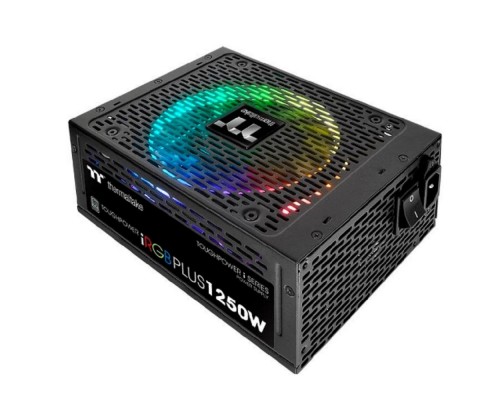 [Блок питания] Блок питания Thermaltake Toughpower iRGB PLUS 1250W Titanium /1250W/Fully Modular/Riing Duo/Full Range/Digital/80 Plus Titanium/EU/106% JP CAP/All Flat Cables
