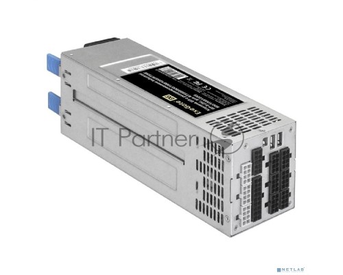 Серверный БП с резервированием 2U Redundant 2x1200W ExeGate EX292324RUS Industrial-RTS1200 (APFC, КПД 94% (80 PLUS Platinum), 4 cm fan, 24pin, 2x(4+4)pin, 2PCIe, 2SATA, 6IDE, Cable Management)