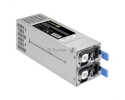 Серверный БП с резервированием 2U Redundant 2x1200W ExeGate EX292324RUS Industrial-RTS1200 (APFC, КПД 94% (80 PLUS Platinum), 4 cm fan, 24pin, 2x(4+4)pin, 2PCIe, 2SATA, 6IDE, Cable Management)