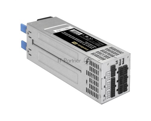 Серверный БП с резервированием 2U Redundant 2x1200W ExeGate EX292324RUS Industrial-RTS1200 (APFC, КПД 94% (80 PLUS Platinum), 4 cm fan, 24pin, 2x(4+4)pin, 2PCIe, 2SATA, 6IDE, Cable Management)