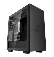 Компьютерный корпус Deepcool CH510 без БП, боковое окно (закаленное стекло), 1x120мм вентилятор сзади, черный, ATX