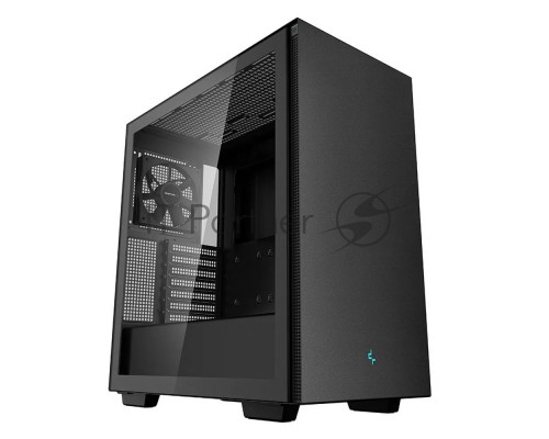 Компьютерный корпус Deepcool CH510 без БП, боковое окно (закаленное стекло), 1x120мм вентилятор сзади, черный, ATX