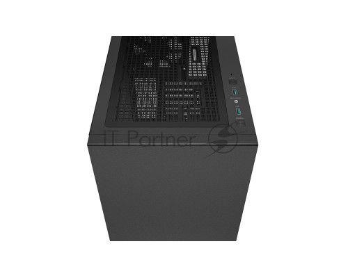 Компьютерный корпус Deepcool CH510 без БП, боковое окно (закаленное стекло), 1x120мм вентилятор сзади, черный, ATX
