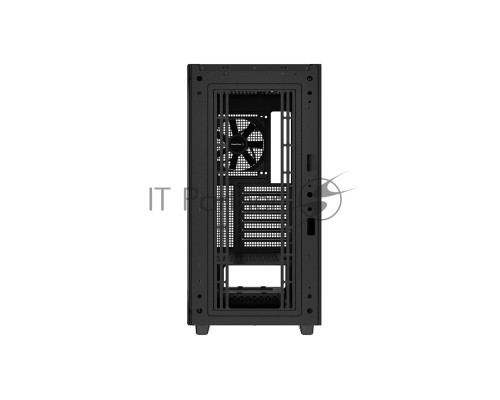 Компьютерный корпус Deepcool CH510 без БП, боковое окно (закаленное стекло), 1x120мм вентилятор сзади, черный, ATX