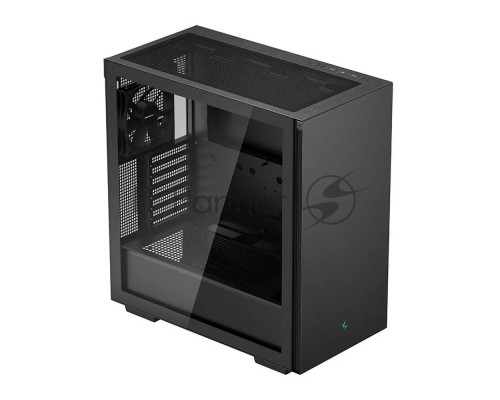 Компьютерный корпус Deepcool CH510 без БП, боковое окно (закаленное стекло), 1x120мм вентилятор сзади, черный, ATX