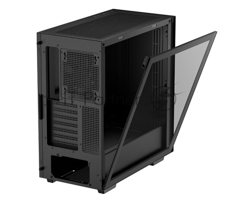 Компьютерный корпус Deepcool CH510 без БП, боковое окно (закаленное стекло), 1x120мм вентилятор сзади, черный, ATX