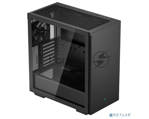 Компьютерный корпус Deepcool CH510 без БП, боковое окно (закаленное стекло), 1x120мм вентилятор сзади, черный, ATX