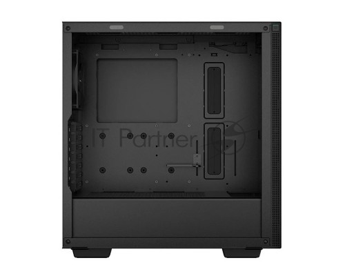 Компьютерный корпус Deepcool CH510 без БП, боковое окно (закаленное стекло), 1x120мм вентилятор сзади, черный, ATX